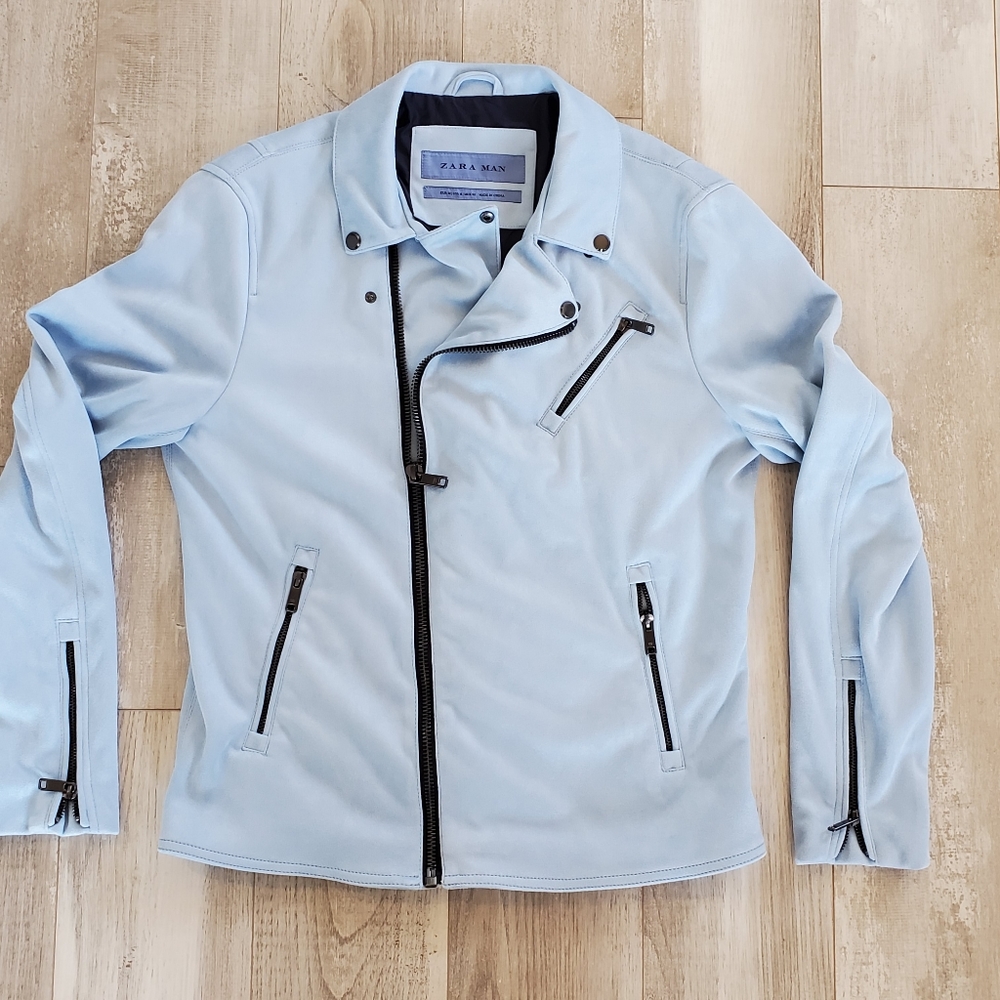 NWOT Zara Man Faux Suede Jacket